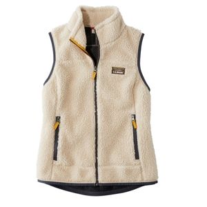 LL Bean Women's Mountain Pile Fleece Vest, XS